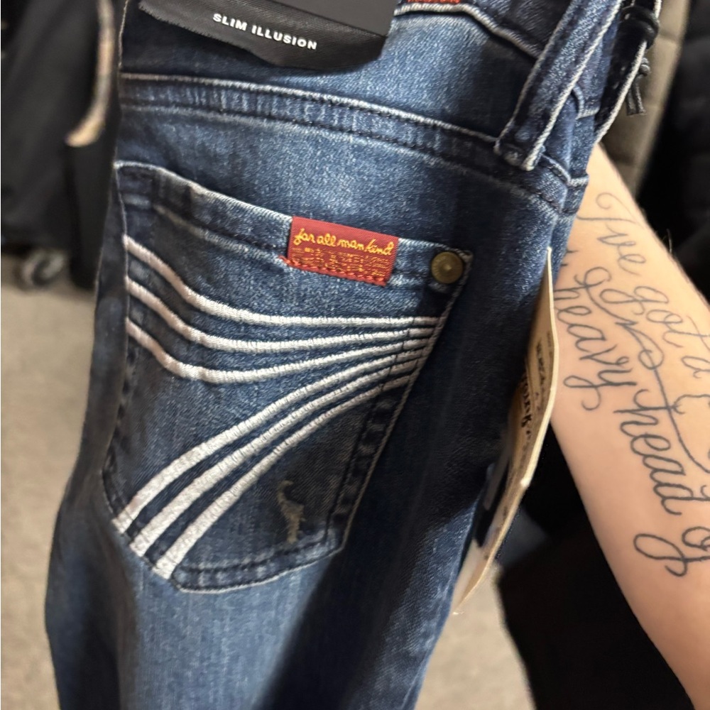 Slim Fit Denim Jeans with Unique Stitching
